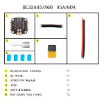 Hot Sales JHEMCU F745 Flight Controller Stack GF30F745-ICM Flight Controller BLHELI_32 45A / 60A 4in1 ESC 3-6S 30X30mm for RC